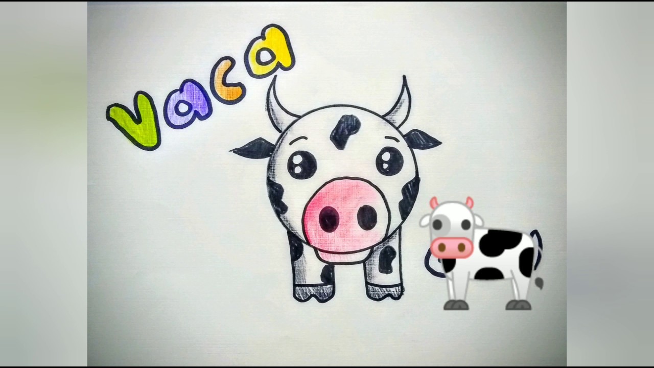 Como dibujar una vaca KAWAII!!! FACIL paso a paso