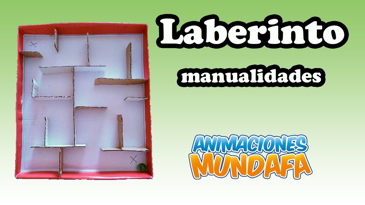 Cómo hacer un laberinto con una caja de cartón | Animaciones Mundafa
