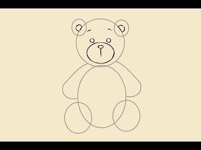 Dibujo oso paso a paso principiantes