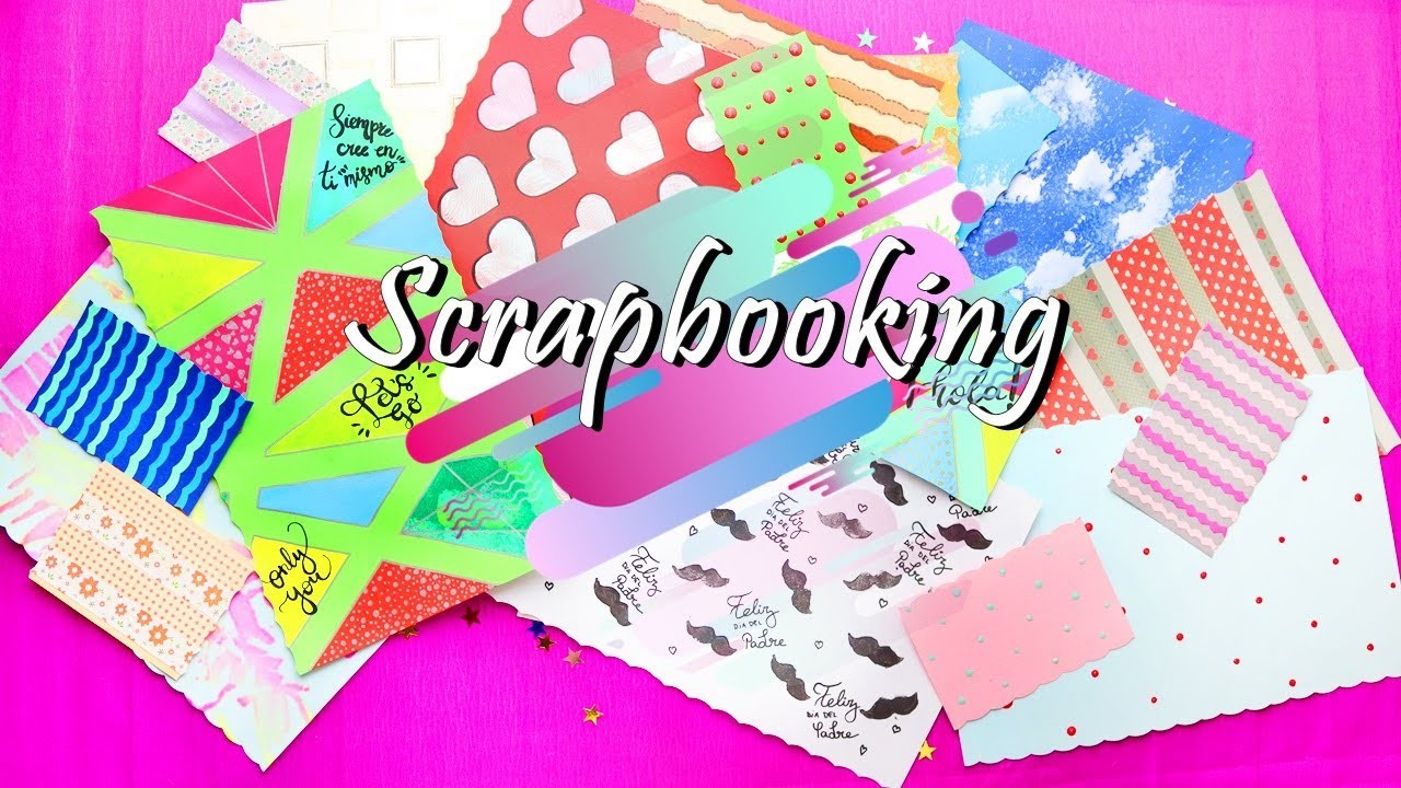 HAZ TU PROPIO PAPEL PARA SCRAPBOOKING - 18 IDEAS