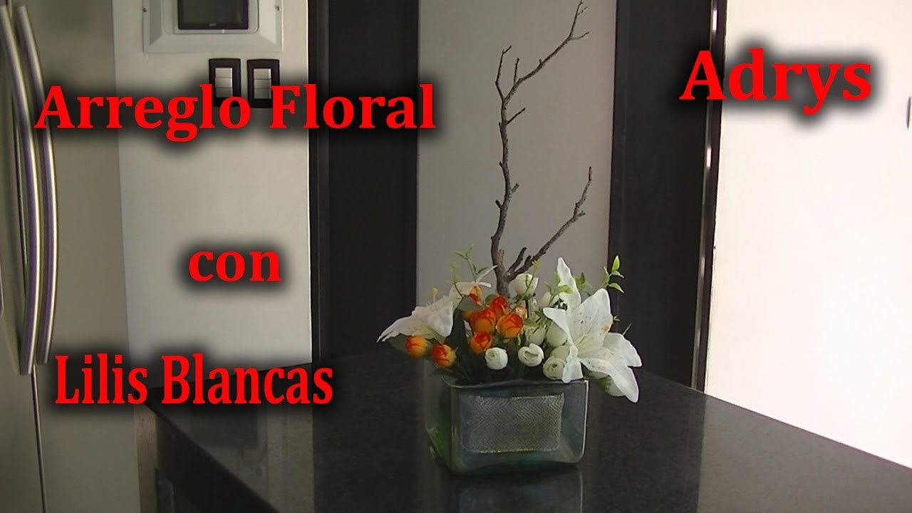 Haz un Bello Arreglo Floral con Lilis Blancas DIY