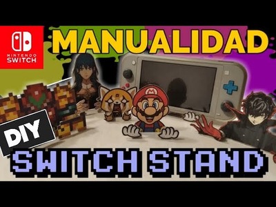 NINTENDO SWITCH SOPORTE CASERO! -SWITCH STAND DIY-MANUALIDAD NINTENDO SWITCH -TABLETOP