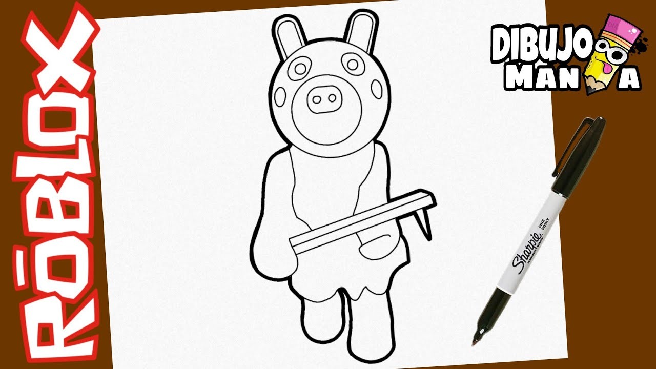 COMO DIBUJAR A DAISY DE PIGGY ROBLOX | DIBUJOS DE PIGGY ROBLOX | how to draw daisy from piggy roblox