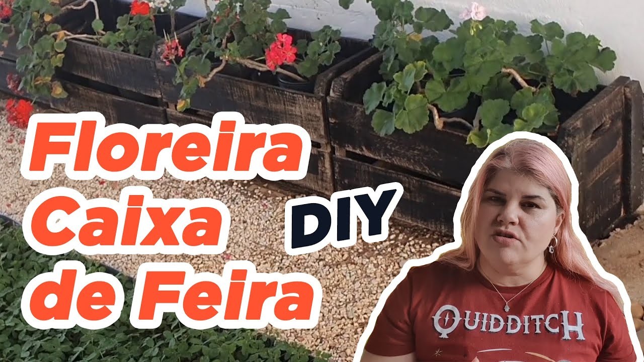 Como Fazer Floreira com CAIXA DE FEIRA - Aprenda a Fazer  |  DIY