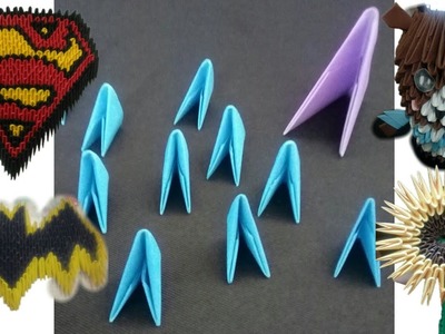 Cómo hacer Piezas de Origami 3D paso a paso