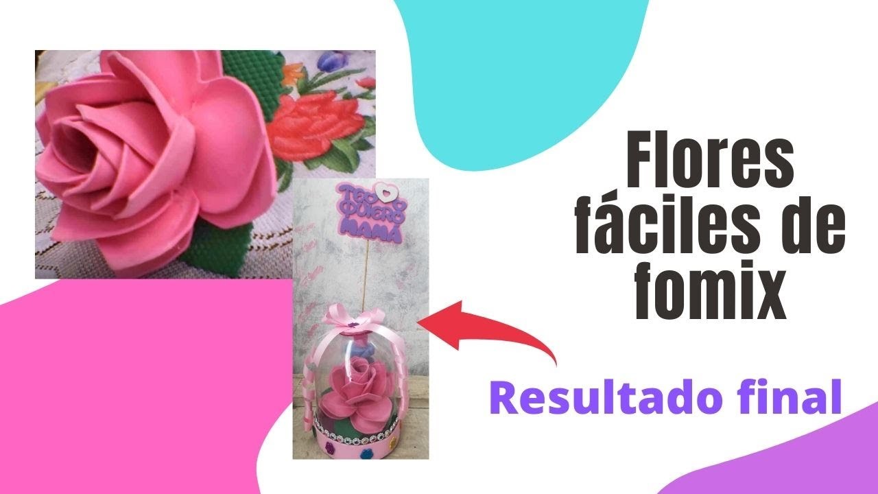 ???? COMO hacer ROSA de foami SIN MOLDES???? paso a paso para MAMÁ | Manualidades Reinita