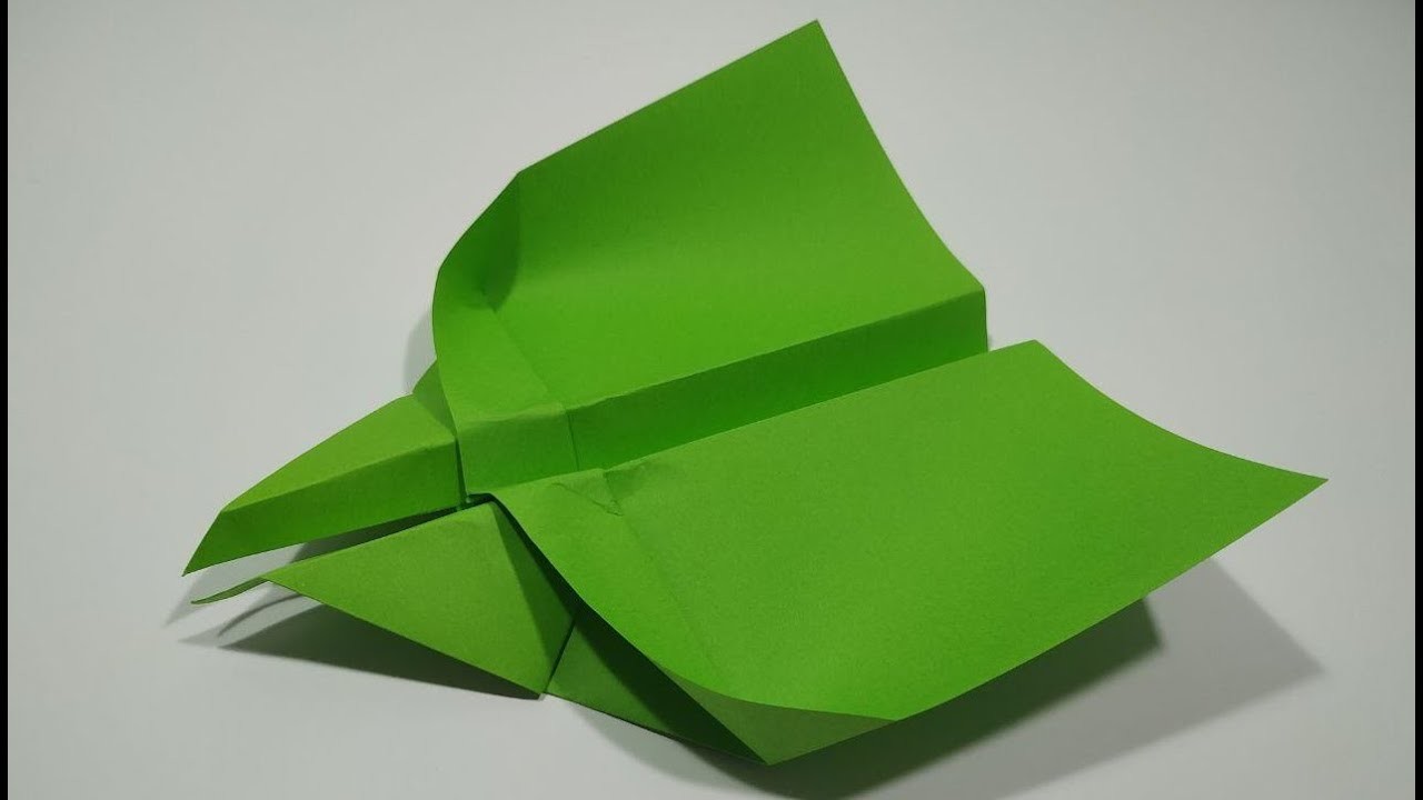 Como hacer un avión de origami 3D - Papiroflexia fácil
