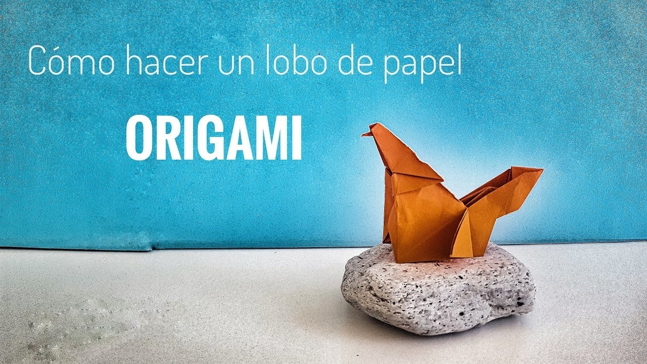 Cómo hacer un LOBO ???? de papel | Origami PASO A PASO✅