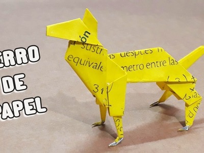 ???? Cómo Hacer un PERRO DE PAPEL | (Origami Papper Dog)