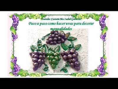 Hacemos racimos de uvas hermosas y muy reales. Fácil y económico