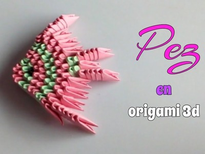 MINI PEZ en ORIGAMI 3D.fácil y rápido.pocas piezas.