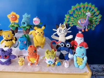 ORIGAMI 3D COLECCION DE POKEMON Y PLANTAS VS ZOMBIS 2020