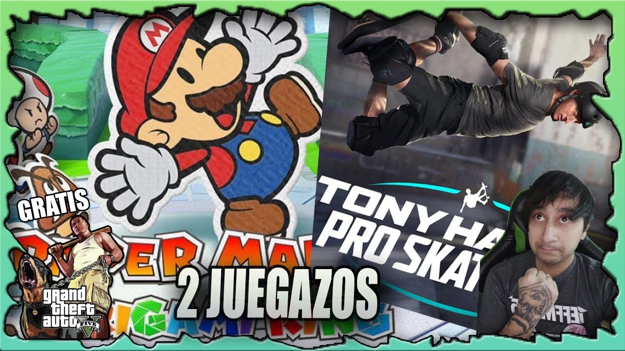 Tony Hawk's Pro Skater 1 + 2  y Paper Mario: The Origami King juegos de la semana