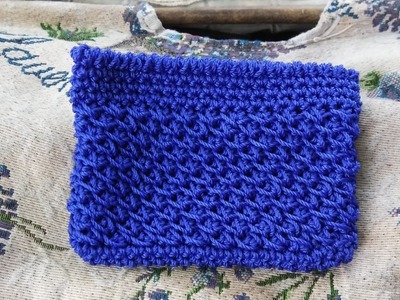 Tutorial Monedero Tejido Día de la Madre Punto Semilla a Crochet
