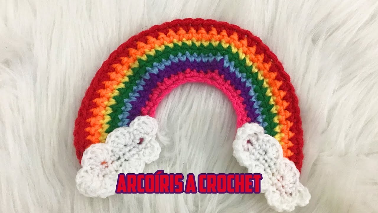 ARCOIRIS A CROCHET PASO A PASO. Como tejer un arcoiris a crochet