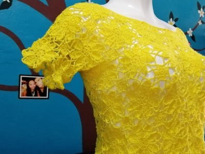 Blusa amarilla tejida a crochet | Parte 1 |  10 de mayo día de la madre ????????