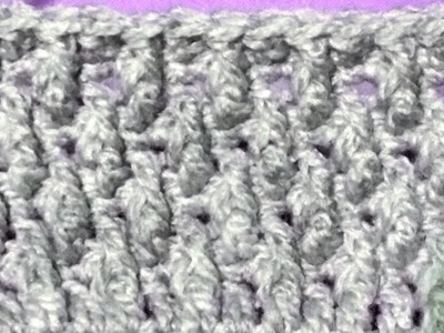 Cómo tejer punto gotas de lluvia a crochet paso a paso