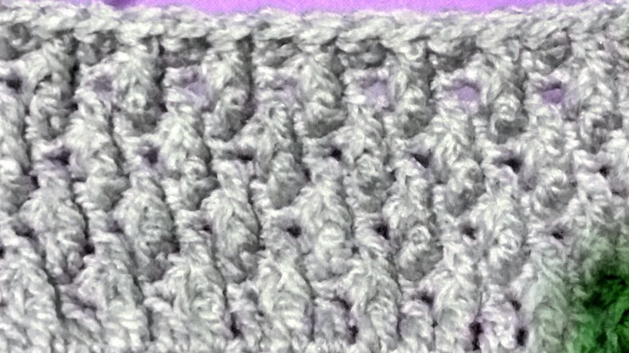 Cómo tejer punto gotas de lluvia a crochet paso a paso