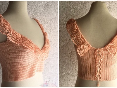 Crop Top Crochet "Zafiro" paso a paso- TejidoCirculos
