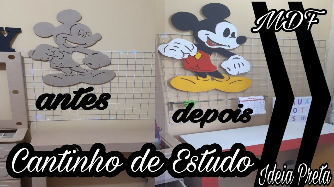 DIY CANTINHO DE ESTUDOS PINTURA DA MESA @FATIMAMOTTA