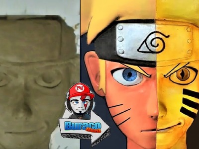 ESCULPINDO quadro do NARUTO efeito 3D - KURAMA