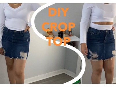 FACIL DIY CROP TOP.CAMISA HOLISTON!!!! ENG SUBS REAL EASY TO FOLLOW