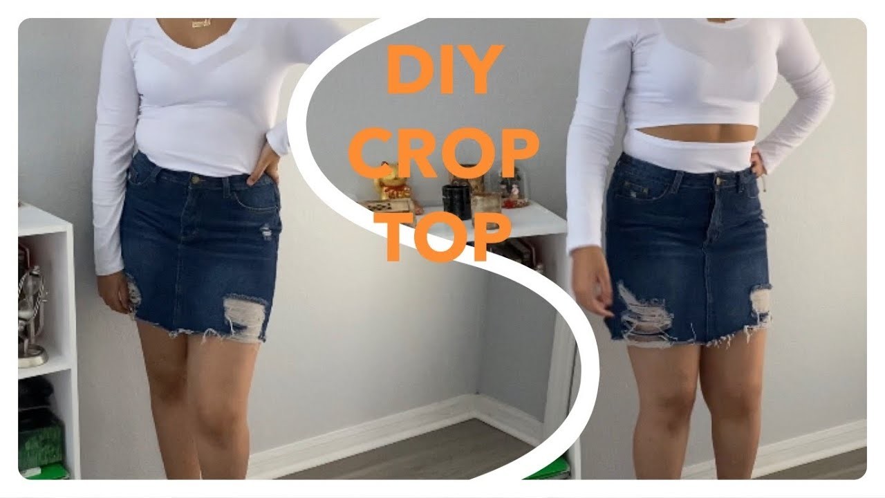 FACIL DIY CROP TOP.CAMISA HOLISTON!!!! ENG SUBS REAL EASY TO FOLLOW