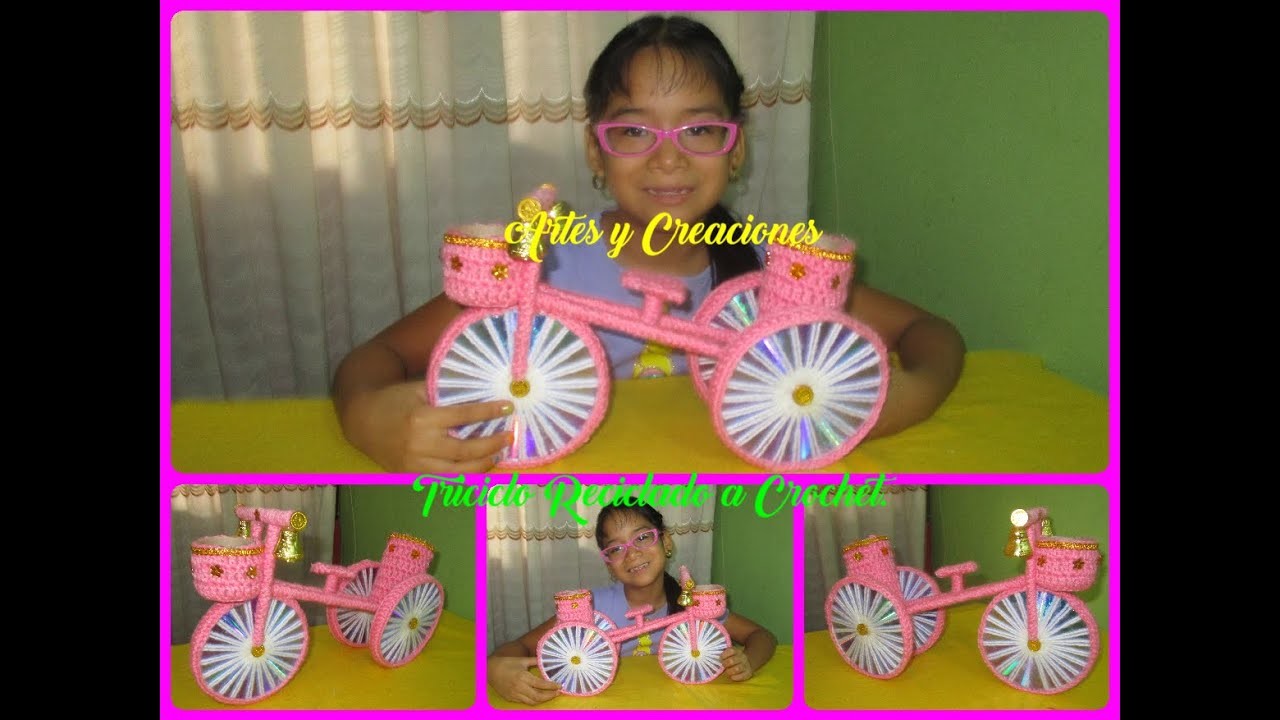 Triciclo Reciclado a Crochet.