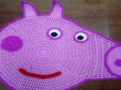 Tutorial Peppa Pig Almohada a Crochet en Español | Parte#1
