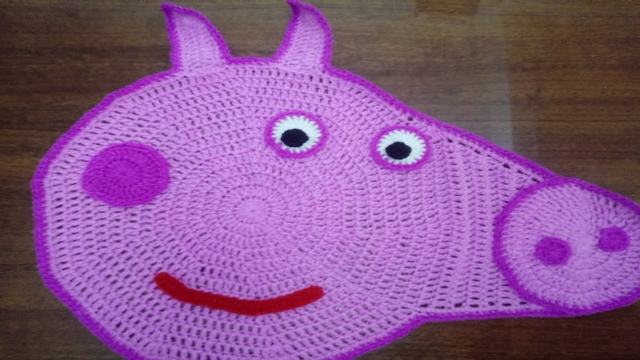 Tutorial Peppa Pig Almohada a Crochet en Español | Parte#1