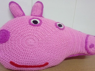 Tutorial Peppa Pig Almohada a Crochet en Español | Parte#2