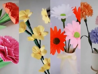 10 Ideas De Decoración Con Flores De Papel Manualidades Fáciles Para Hacer En Casa.