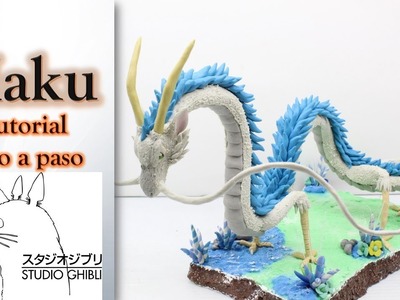 Como hacer a haku dragon en plastilina. How to make haku dragon in clay