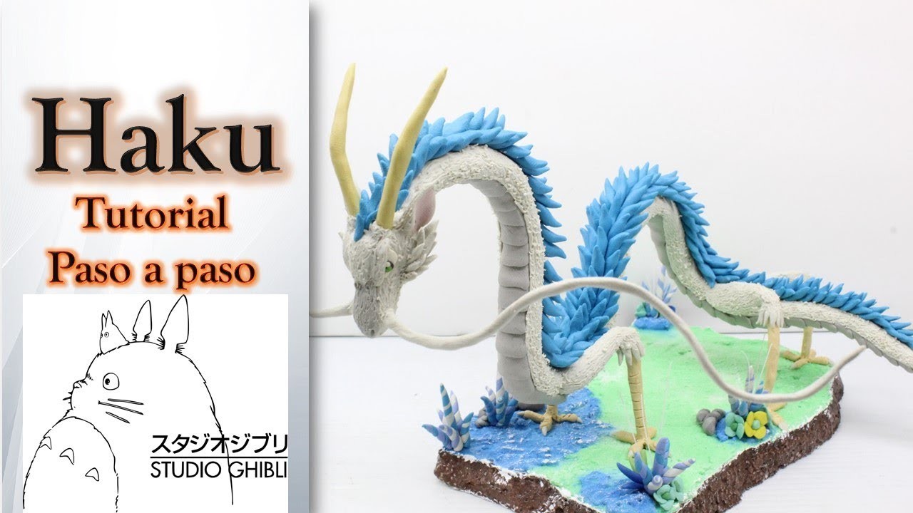 Como hacer a haku dragon en plastilina. How to make haku dragon in clay