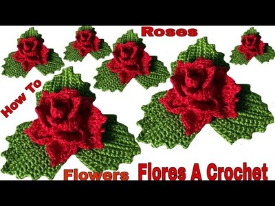 Cómo hacer flores a crochet fácil y rápido *Paso A Paso*