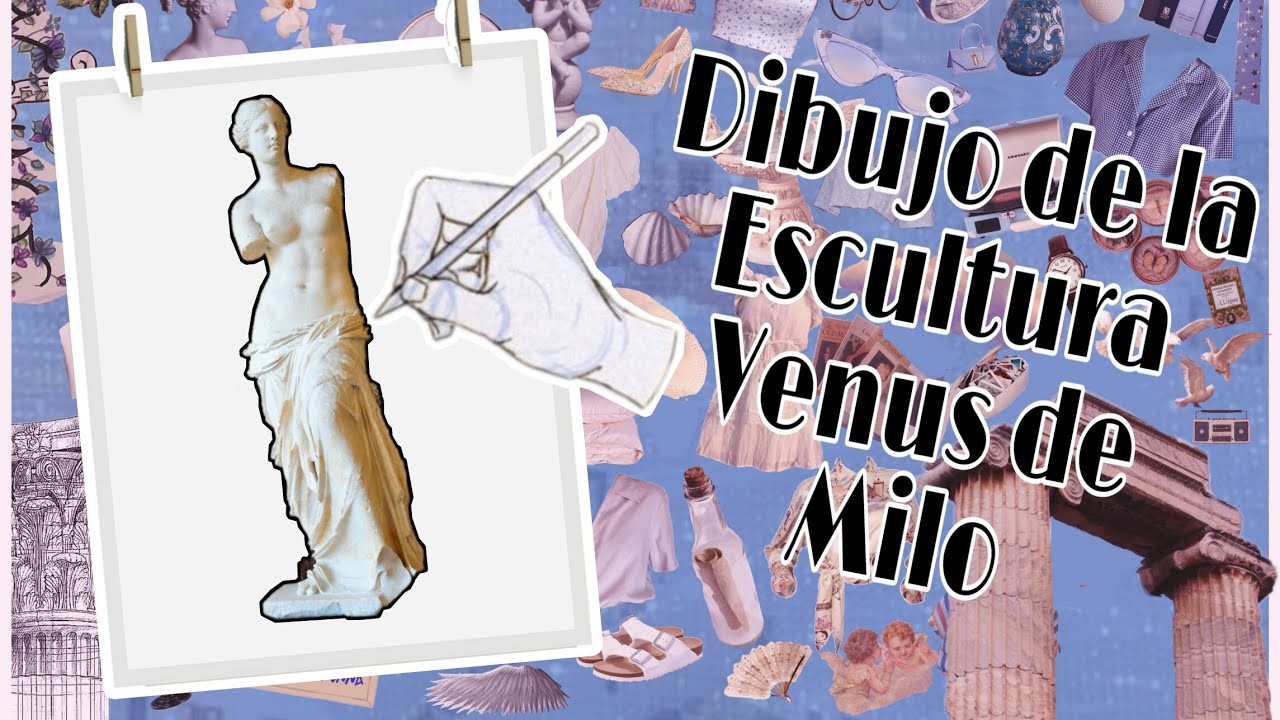 Dibujo de la Escultura griega "Venus de Milo" (Paso a Paso)