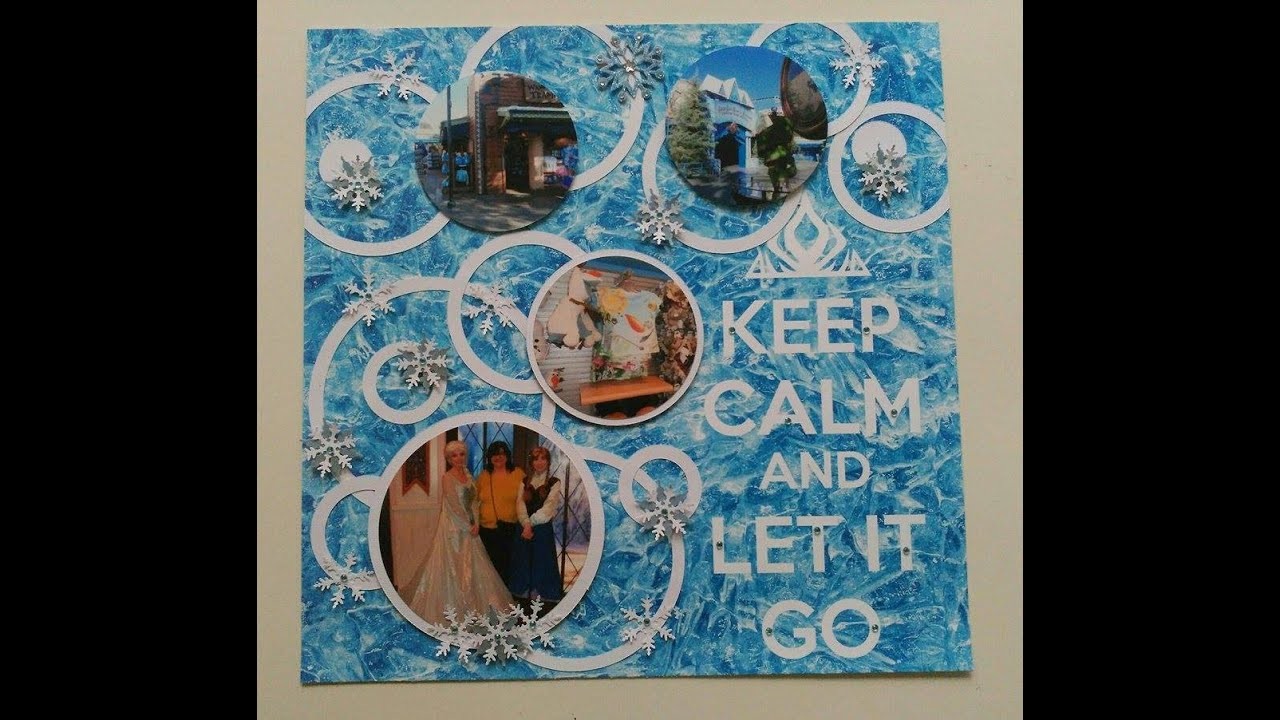HOJA 12" x 12" --- KEEP CALM AND LET IT GO