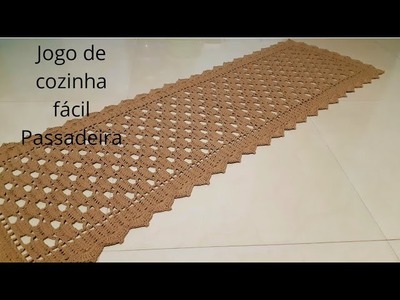 JOGO DE COZINHA SIMPLES E FÁCIL #croche #tapetedecroche # crochet
