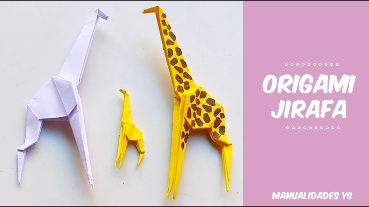 ORIGAMI jirafa ???? fácil y rápido papiroflexia (giraffe easy and fast)