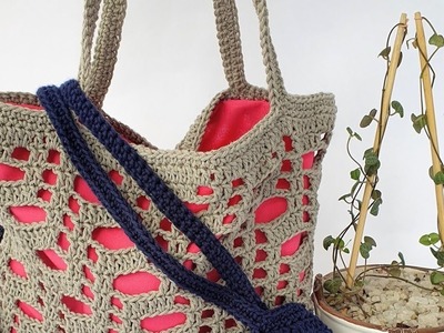 APRENDER A TEJER | tutorial | bolso en Crochet | acabado final | Ganchillo Paso a Paso DIY