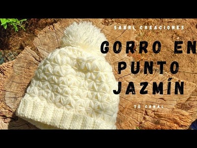 Bello Gorrito Tejido en Punto Jazmín #PuntoJazmin ????   #Creaciones  #PuntoCrochet #Crochet #Gorrito