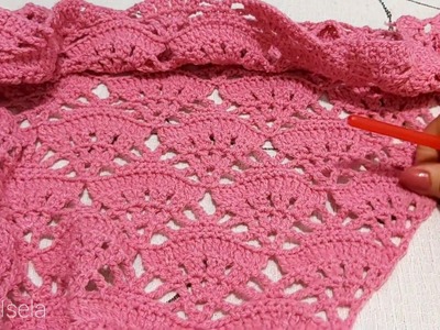 Chal triangular Crochet Parte 1