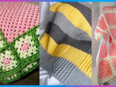 Cobija o Manta para Bebé a Crochet Fácil y Rápida