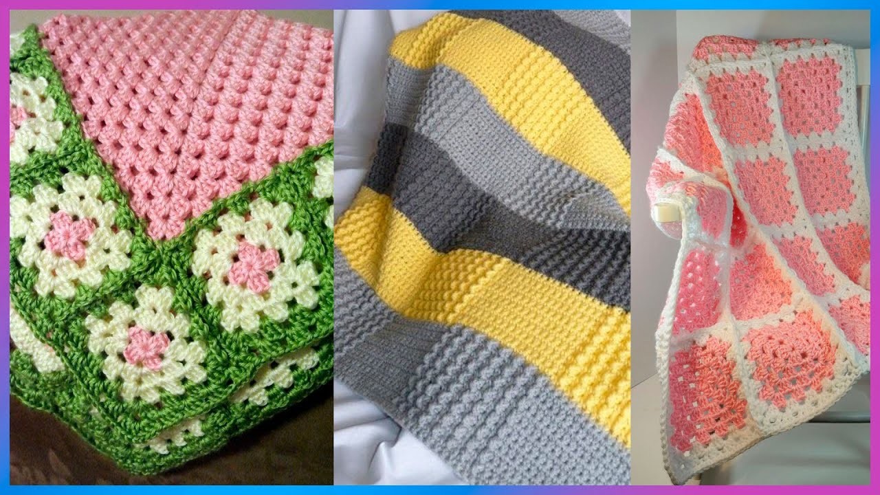 Cobija o Manta para Bebé a Crochet Fácil y Rápida