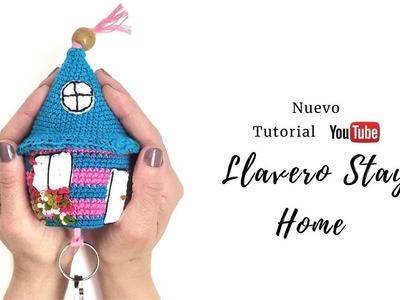 Cómo tejer un Llavero Casita a ganchillo - How to Crochet a Keyring House