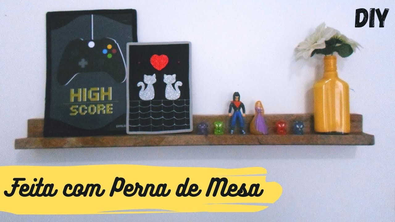 DIY - Como Fazer PRATELEIRA para QUADROS | Jennifer Decora