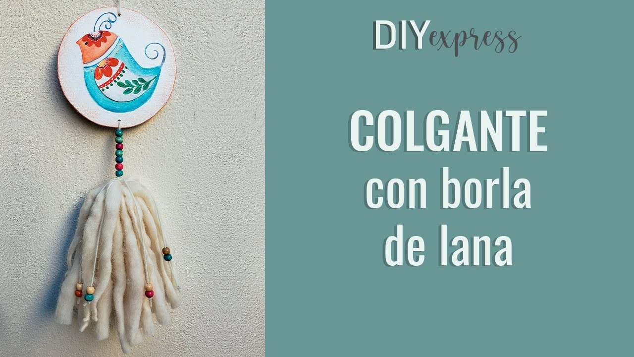 DIY Express - COLGANTE con BORLA de LANA