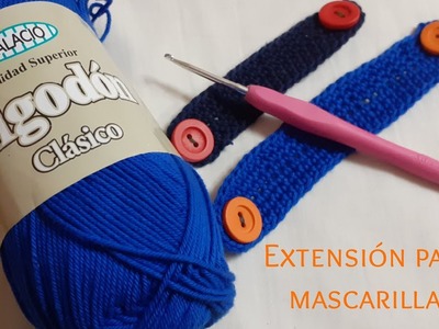 Extensión para Mascarillas a Crochet