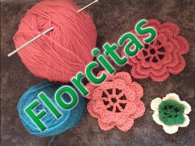 Flores hermosas al crochet
