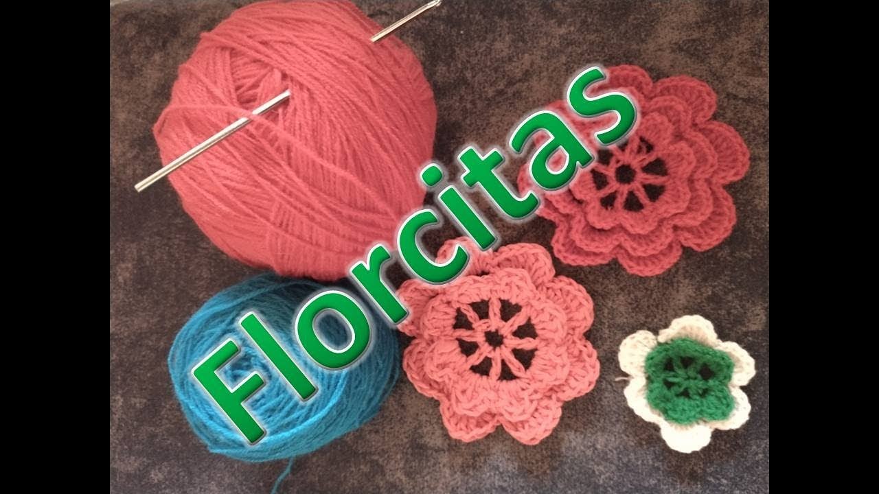 Flores hermosas al crochet